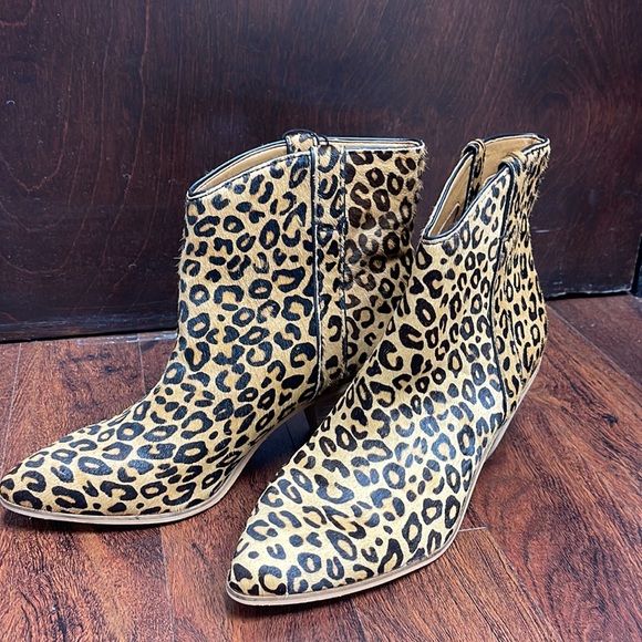 🤎SOLD🖤Frye Women's And Co. Maley Leopard Print Fashion Booties Pointed Toe - Picture 6 of 9